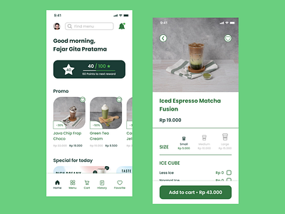 Coffee Shop App app clean coffee coffee shop design detailspage figma homepage minimal mobile mobile app simple ui ui ux ux