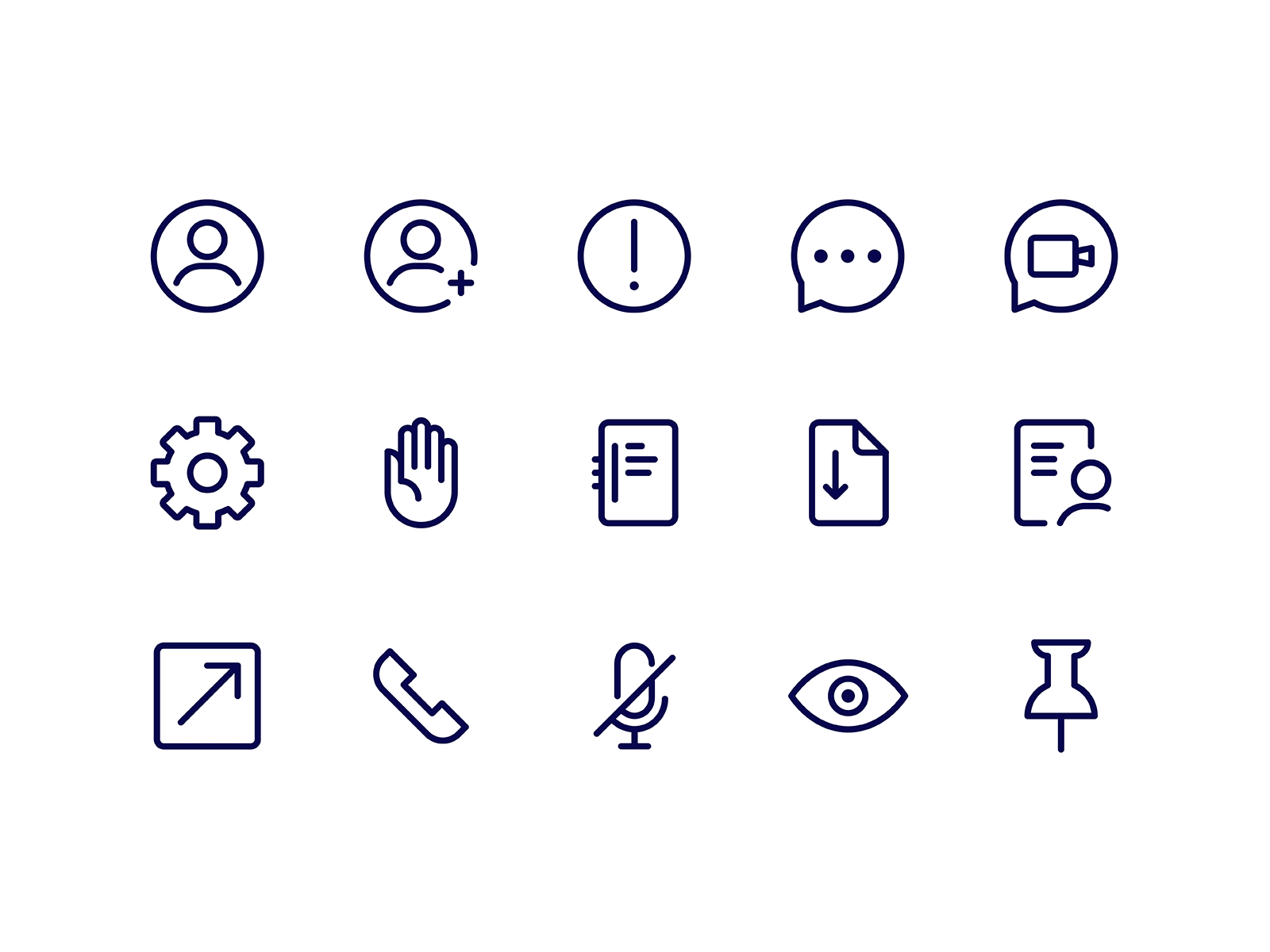 Icon set for application | Wyborek