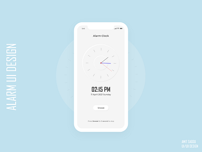 Alarm Clock UI Design