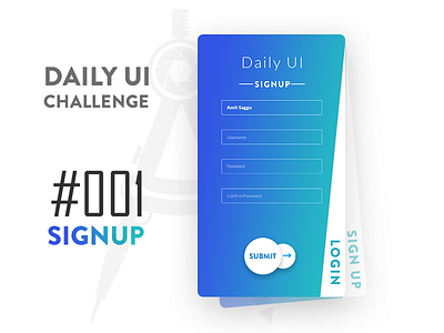 Daily UI Challenge 001 - Sign up challenge daily page signup ui