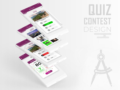 Quiz/Contest App Design amitsaggu app contest desig quiz triva
