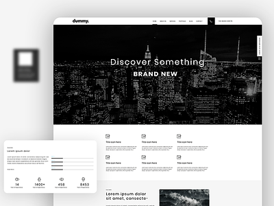 Web design | Dummy | Template dummy photoshop website website design