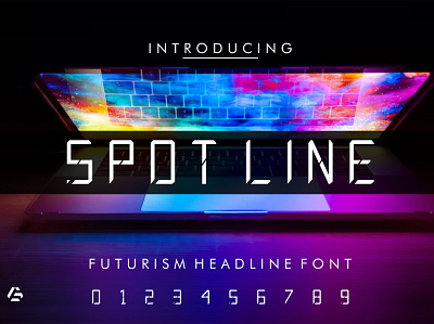 Spotline Futurism Headline Font design font cyber font design fonts future font headline typography