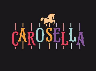 Vintage carousel Logo brand branding carousel corporate identity design identity logo typography