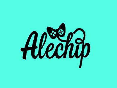 Alechip brand branding corporate identity design game gamecenter identity logo typography