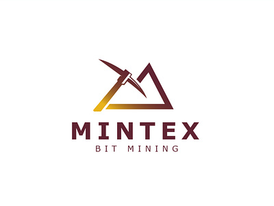 Logo for "MINTEX Bit mining" business logo cryptocurrency market logo