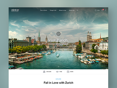 Zurich Tourism Startpage redesign relaunch startpage tourism zuerich zurich
