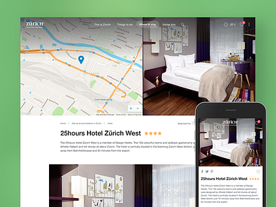 Zurich Tourism hotel detail page