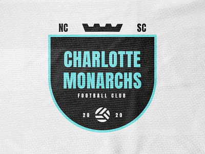 Charlotte Monarchs Badge badge charlotte football football club kit soccer