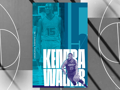 Kemba Walker Poster basketball buzz city charlotte hornets nba sports
