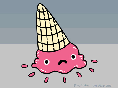 upside down ice cream art character characterdesign design doodle drawing icecream illustration illustrations illustrator vector