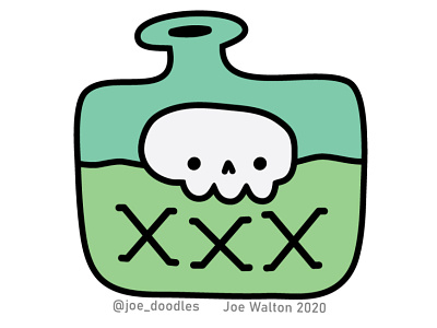 Poison Bottle art artwork bottle design doodle drawing illustration illustrator logo poison vector