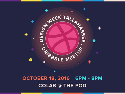 Dribbble Meetup: Design Week Tallahassee design dribbble illustration meetup tallahassee vector week