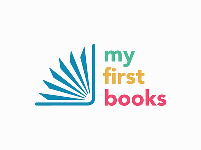 My First Books books color illustration logo vector