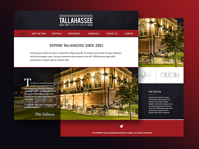 THG design florida hospitality local mockup tallahassee web website