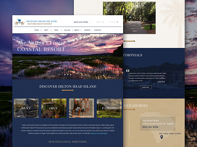 Hilton Head Island Motorcoach Resort design head hilton mockup motorcoach resort south carolina web website