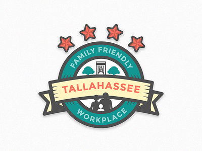 Family Friendly Workplace badge design family friendly graphic illustration local tallahassee vector workplace