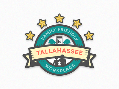 Family Friendly Workplace badge design family friendly graphic illustration local tallahassee vector workplace