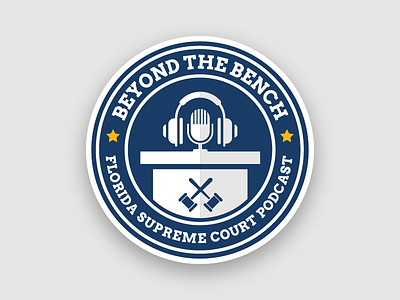 Florida Supreme Court - Beyond the Bench badge court design florida graphic justice local logo podcast supreme vector
