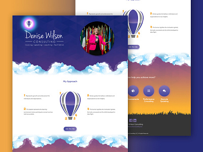 Denise Wilson Consulting balloon consulting denise design web website wilson