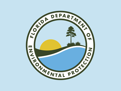 Florida DEP agency badge brand dep department design environmental florida government illustration logo nature protection