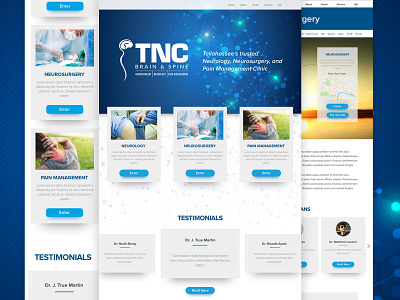 Tallahassee Neurological Clinic clinic design design system doctor graphic interface local mockup neurology tallahassee ui user experience ux web website