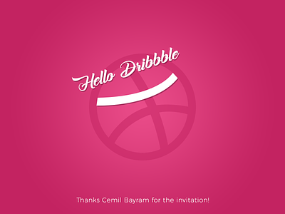 Hello Dribbble! design dribbble first shot happy hello smile
