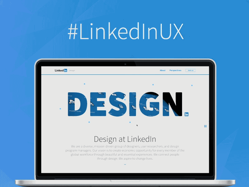 design.linkedin.com is live! culture design linkedin live product ux web website