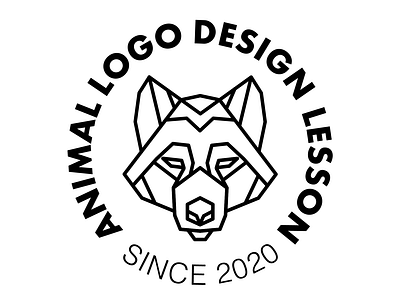 Animal Logo Design Practice dog illustration logo practice