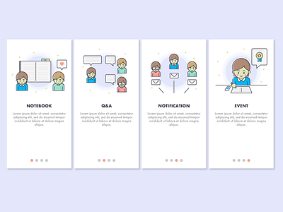 Onboarding screens illustration