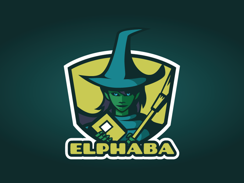 Elphaba illustration logo