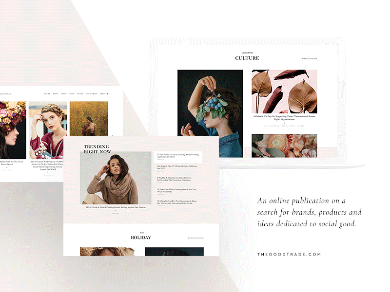 The Good Trade Site Design and Development branding graphic design squarespace webdesign