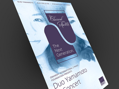 Duoposter duo faces performance piano poster