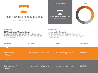 TM Branding Sheet branding guidelines icon industrial logo mechanical