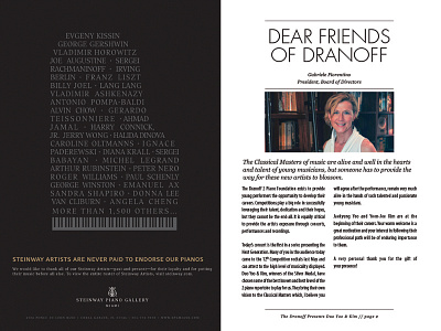 Dranoff Program Spread book layout text