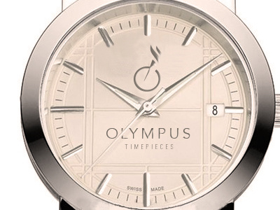 Olympus Watch Mock greek logo sundial time torch watch