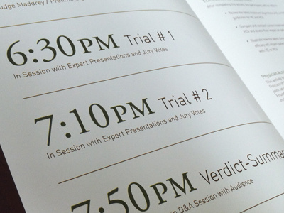 Trial By Jury1 book collateral print type