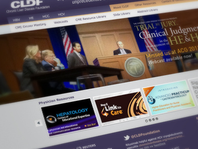 CLDF Site Redesign full homepage page web website