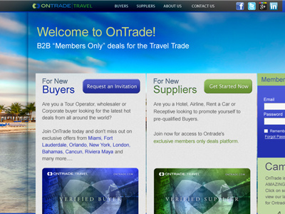 OnTrade HP homepage website