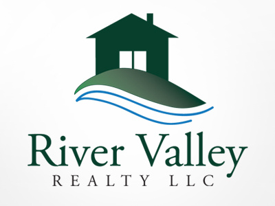 River Valley Realty logo house logo realty