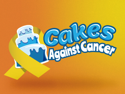 Cakes Against Cancer Logo cake cancer icon logo ribbon vector