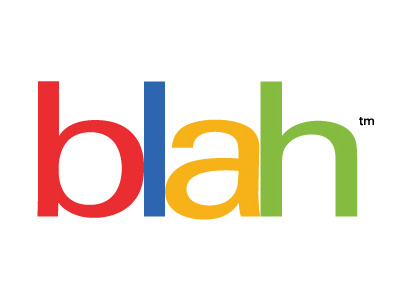 Blah Logo design ebay logo rainbow