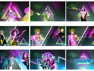 80s Parties Storyboard for LIVENATION