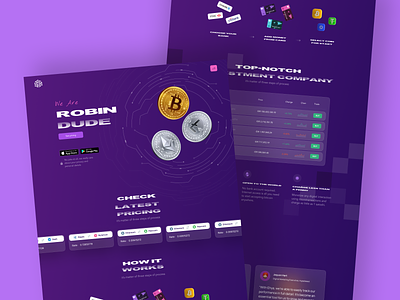 crypto/trading landing page design android bitcoin crypto dashboard dribbble shot finance fintech freebie google illustration ios landing page mobile ui product startup trading trading app trending design 2021 uiux web