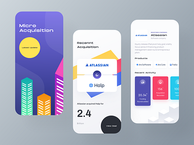 Business acquisition app IOS ui business app launch halp acquision atlassian product consultancy analytics acquisition shot startup google dribbble shot business branding ui ux product landing page ios android illustration dashboard mobile app