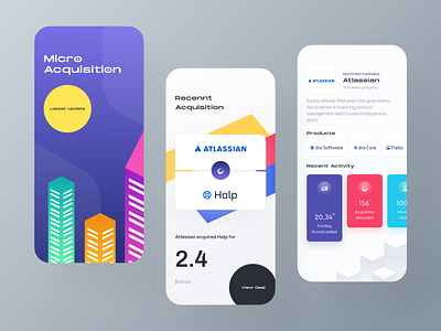 Business acquisition app IOS ui acquisition shot analytics android atlassian product branding business business app launch consultancy dashboard google dribbble shot halp acquision illustration ios landing page mobile app product startup ui ux