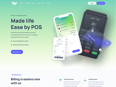 Pos Landing Page Design Ui By Shourav 🔥 On Dribbble