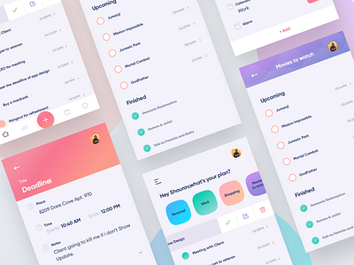 To Do App Exploration admin panel android app colorful creative design dashboard dribbble invite illustration ios landing page minimal mobile app mobile app design modern productivity to do list ui ux vector web design