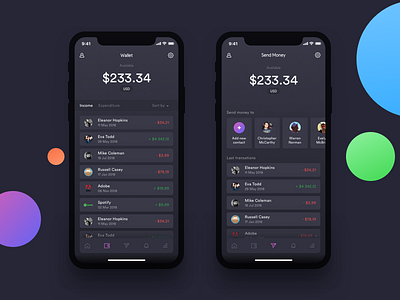 Conceptual Financial App 3 admin panel android branding chart creative design dashboard data science design financial graph icon illustration ios landing page minimal mobile app product ui ux web design