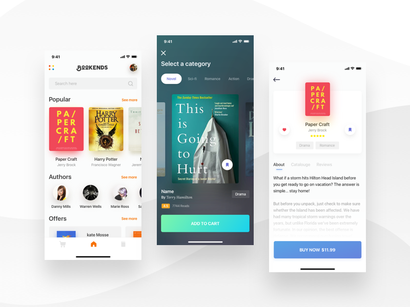 Book Store app design